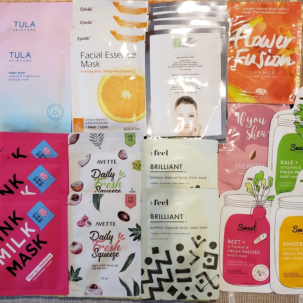 Lot of 22 !! Luxury Facial Masks